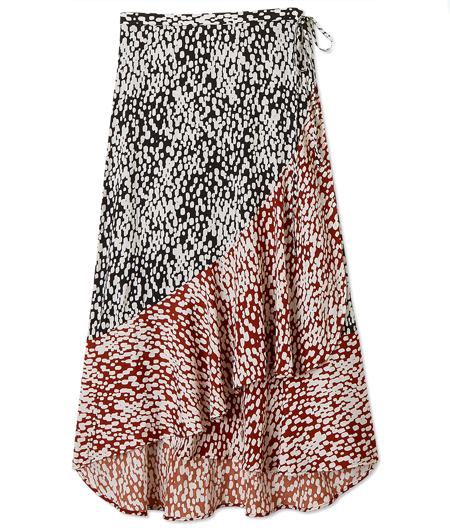 The Silky Luxe Beach to Brunch Wrap Skirt - Main