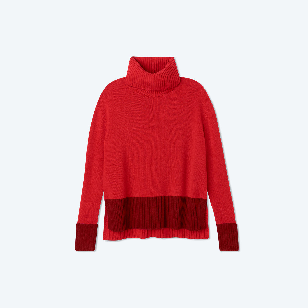 The Coziest Cashmere Blend Turtleneck - Pinot & Lava
