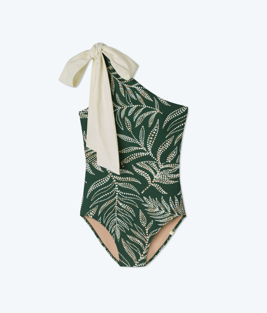 The Long Torso Bow-Shoulder Ruched Sidestroke - Main