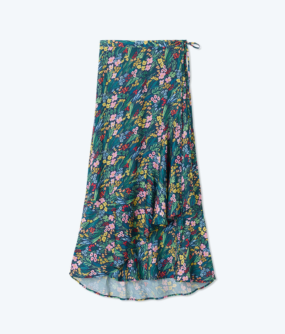 The Beach to Brunch Wrap Skirt - Lea