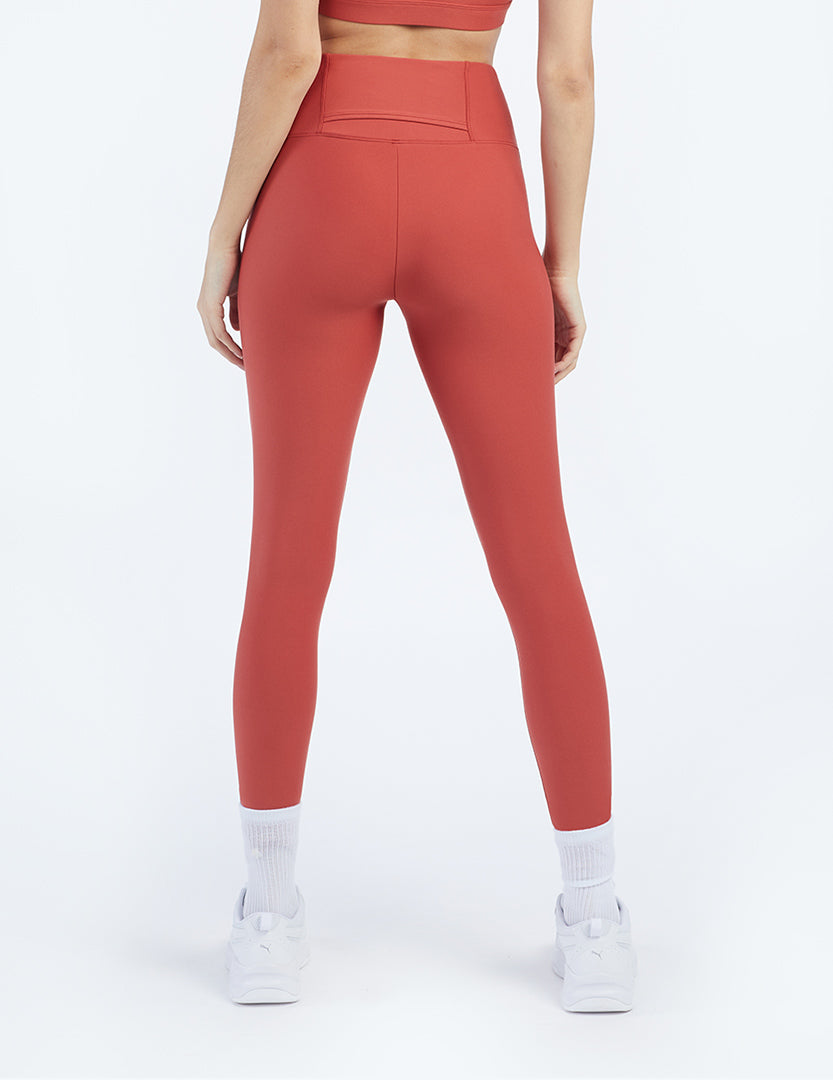 The Do-It-All High Rise Full Length Leggings - Terracotta