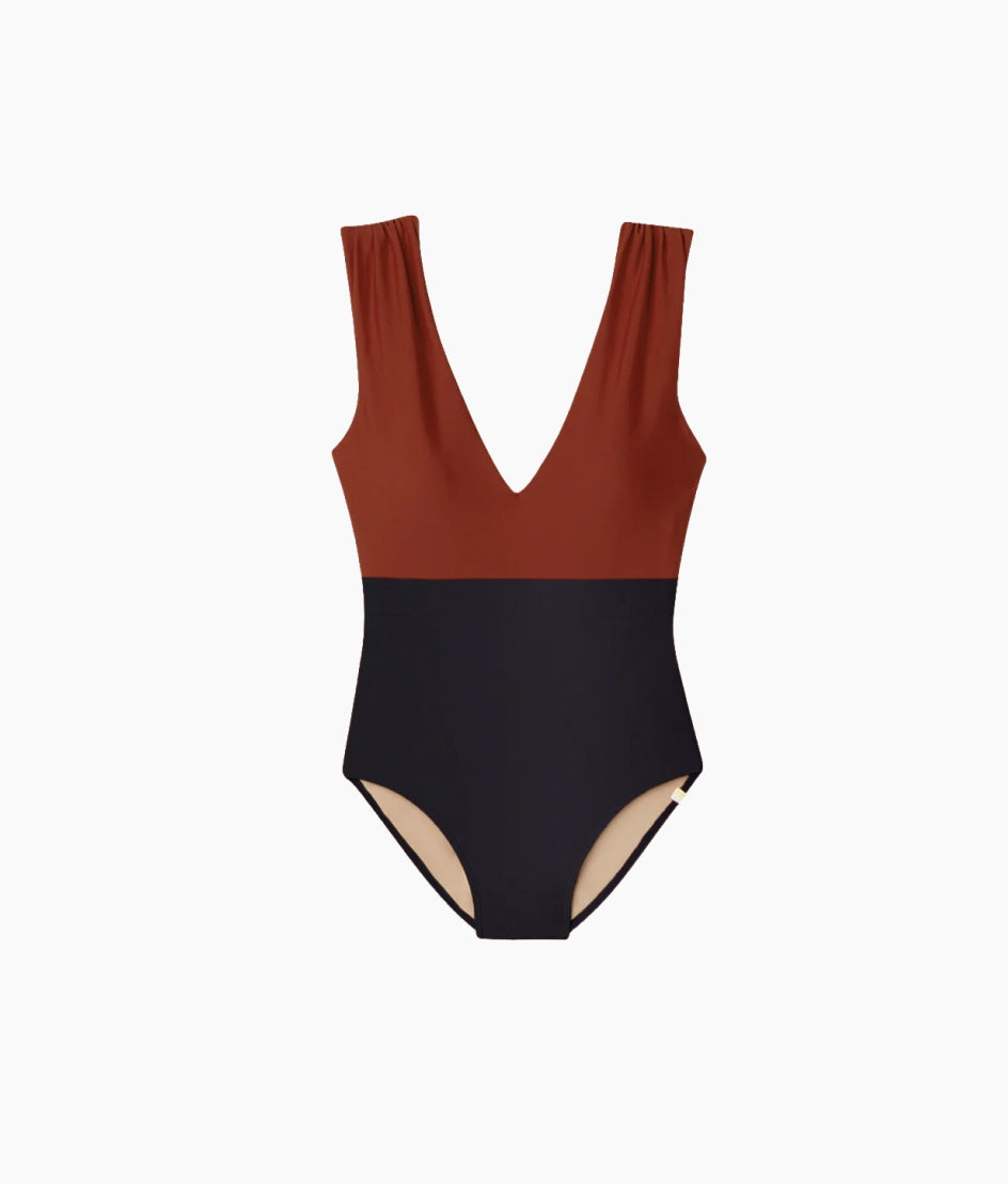 The Ruched Backflip - Amber & Sea Urchin