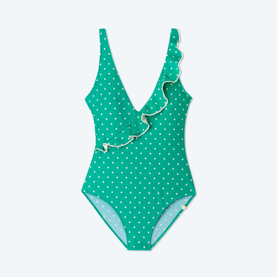 The Ruffle Wrap One-Piece - Main