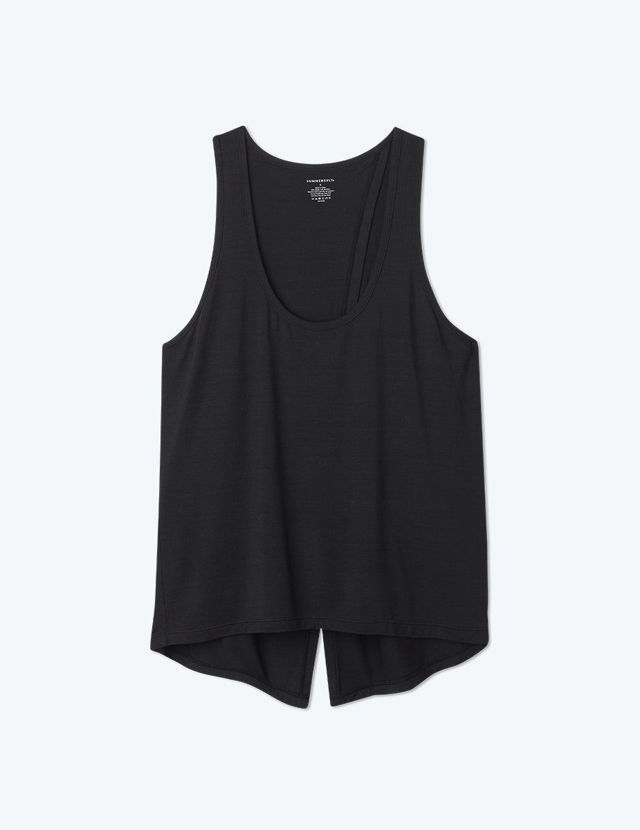 The Convertible Split Back Tank - Sea Urchin