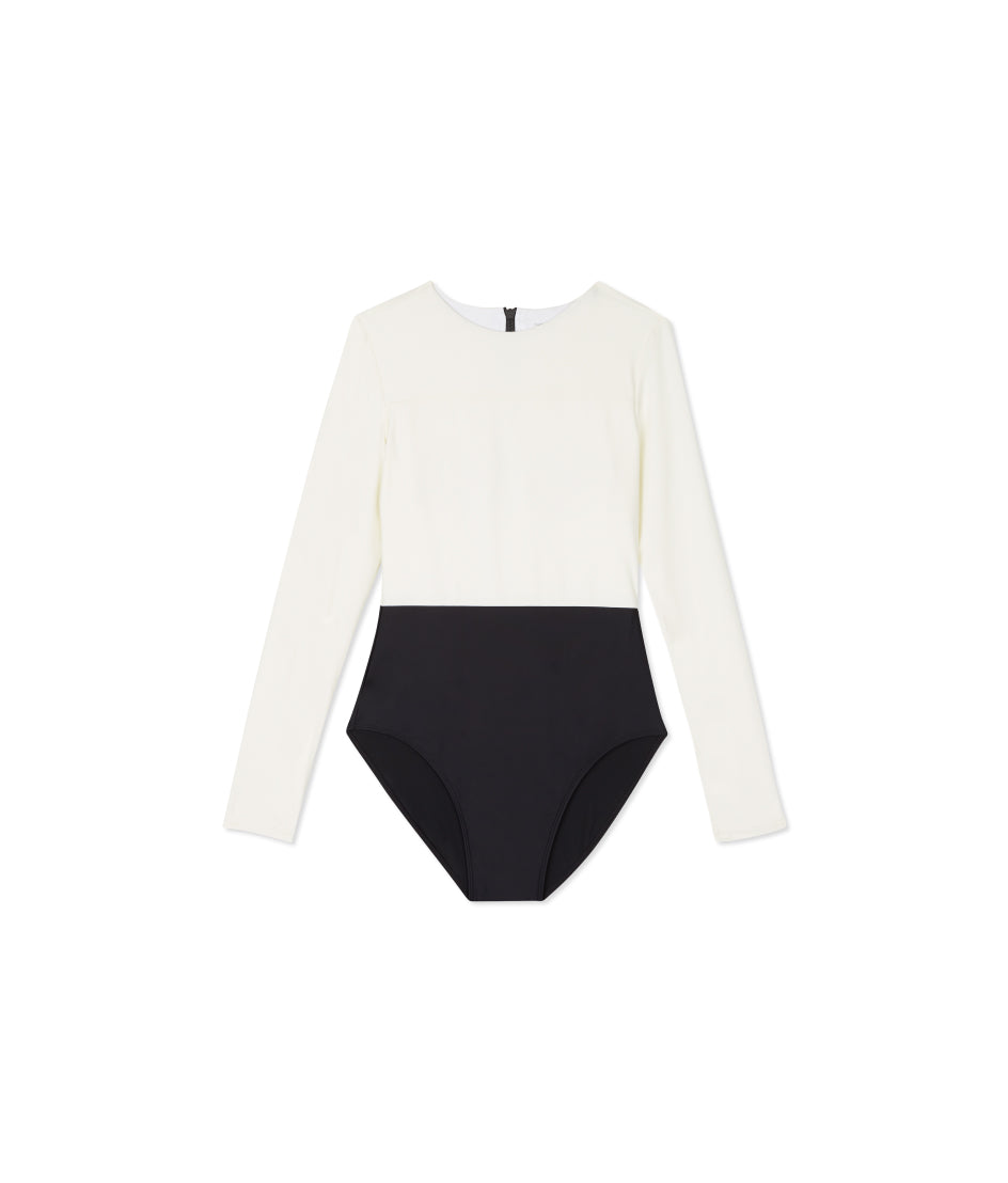 The Long Sleeve Surf - Sea Urchin & White Sand