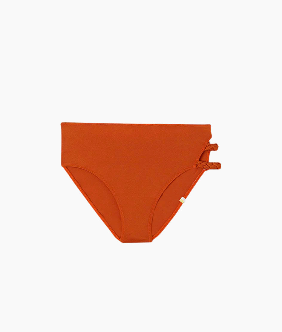 The Braided High Leg High Rise Bottom - Canyon