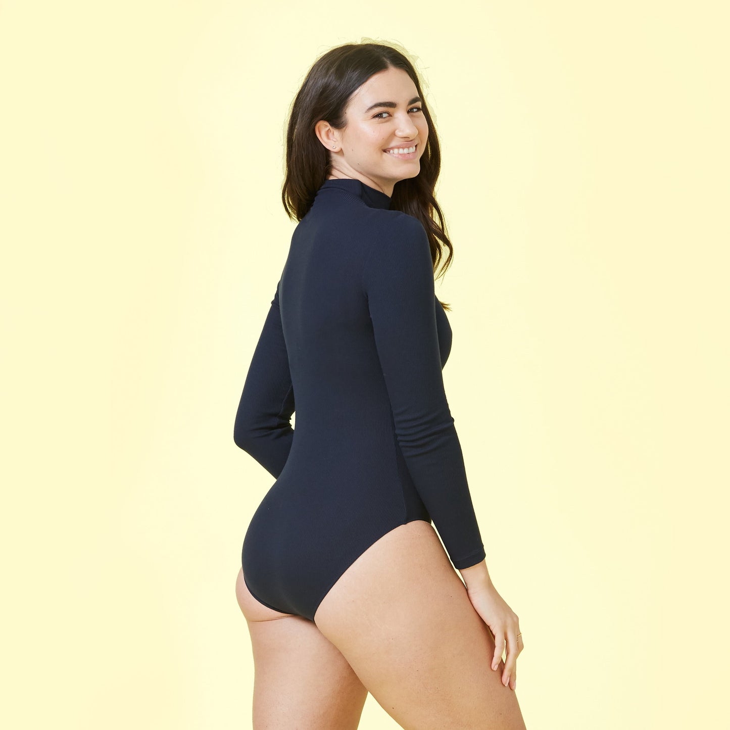 The Day to Night Long Sleeve Bodysuit - Lava
