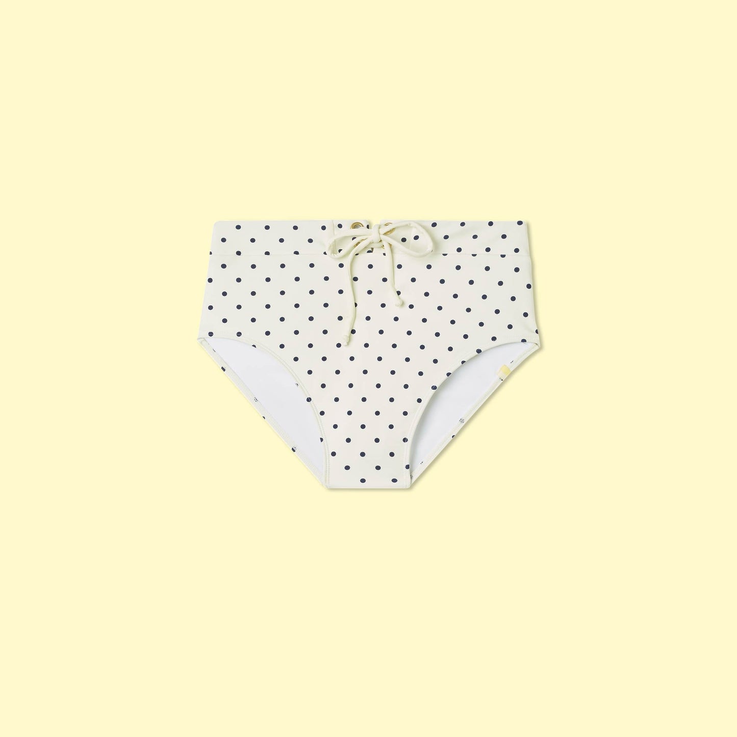 The Lace-Up High Leg High Rise Bikini Bottom - Main