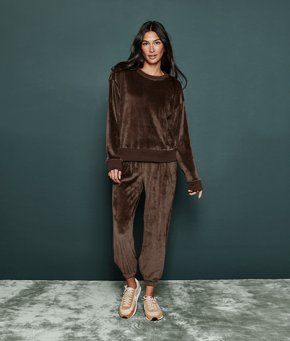 The Plush Velour Jogger - Main