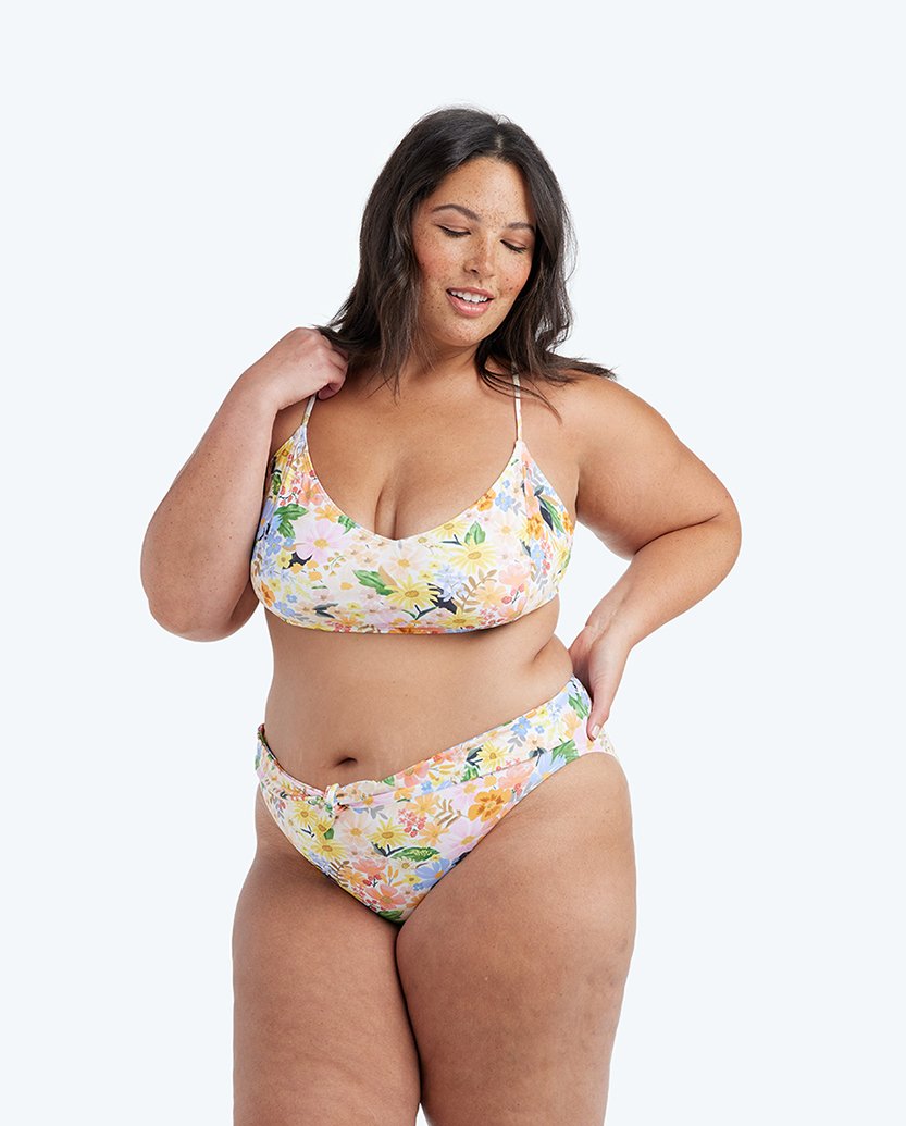 The Tie Belt High Leg Mid Rise Bottom - Main