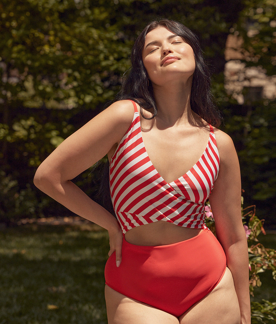 The Sea Breeze Cutout One-Piece - Main