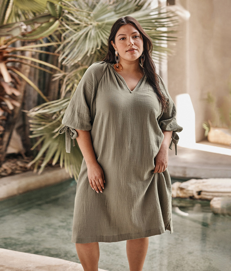 The Going Places Gauze Cover-Up Dress - Main