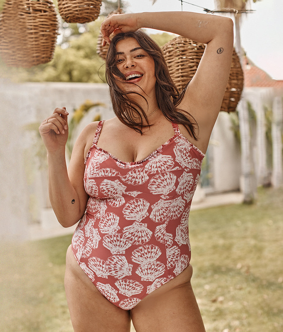 The Mini-Ruffle Sweetheart Coast One-Piece - Main