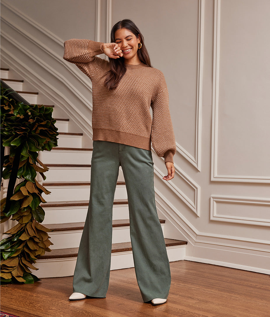 The Easy High-Waisted Flare Pant - Main