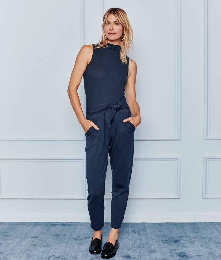 The Softest French Terry Tie-Waist Pant - Main