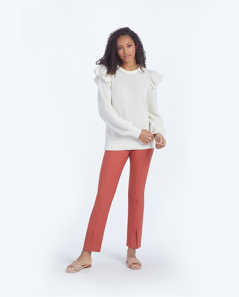 The Multitasking Slit Front Ankle Pant - Main
