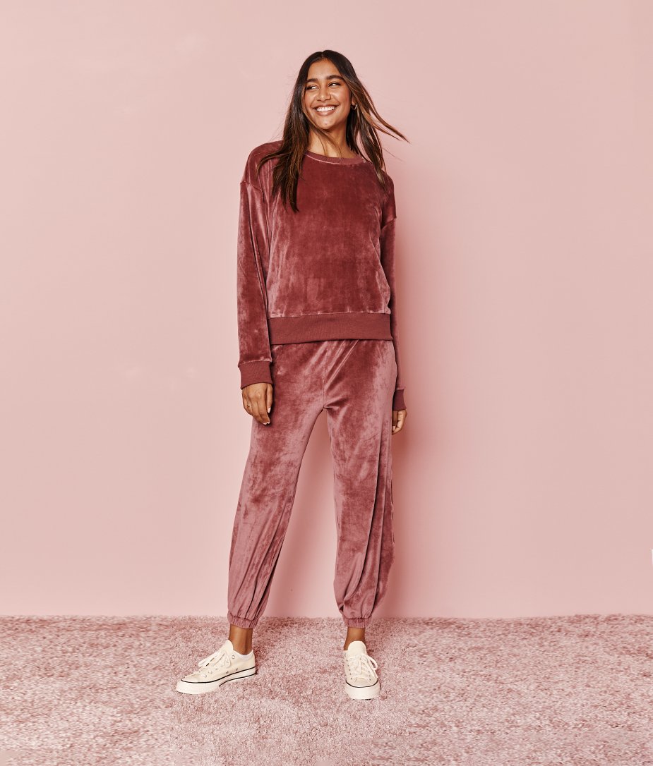 The Plush Velour Jogger - Main
