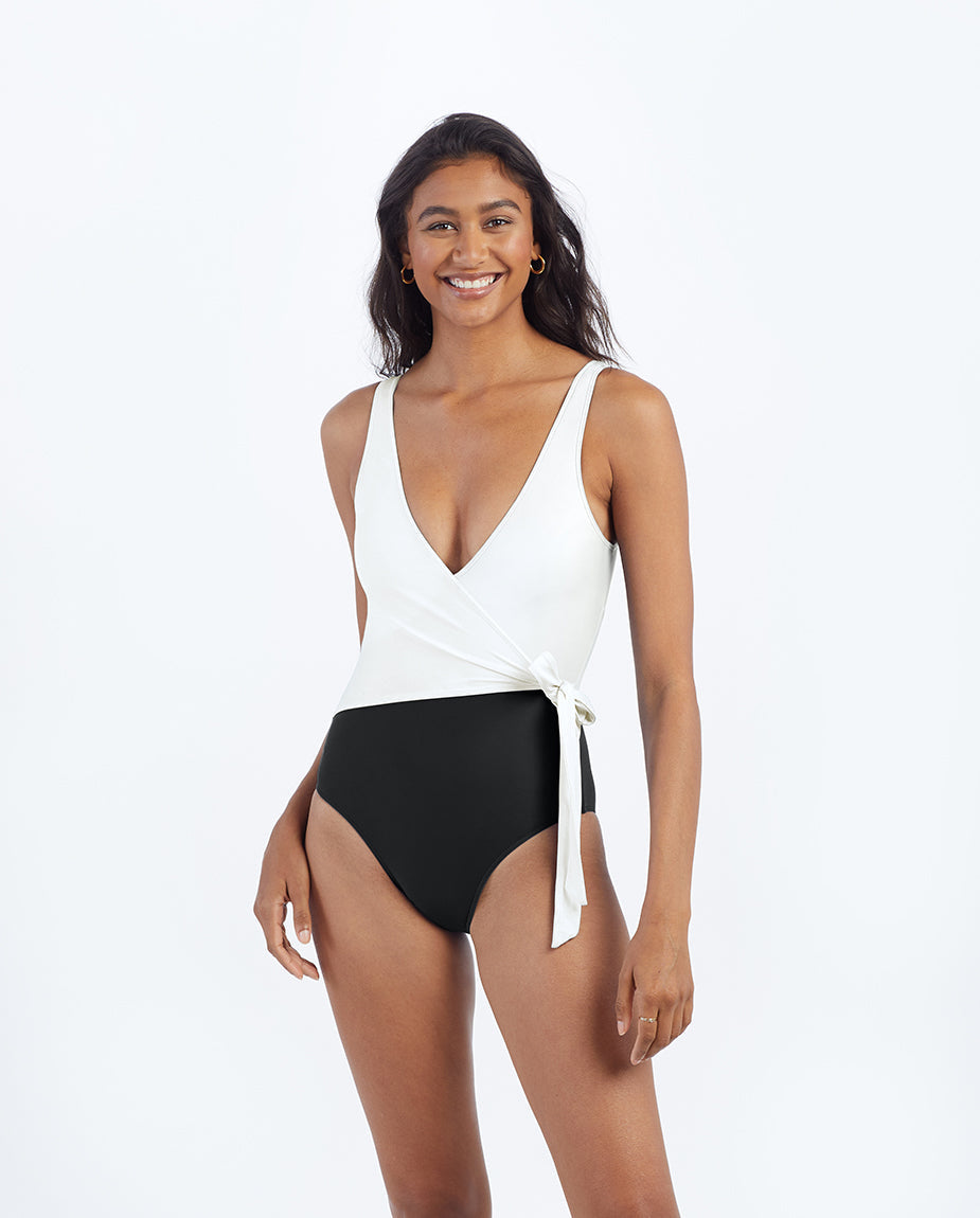 The Long Torso Perfect Wrap One Piece - Main