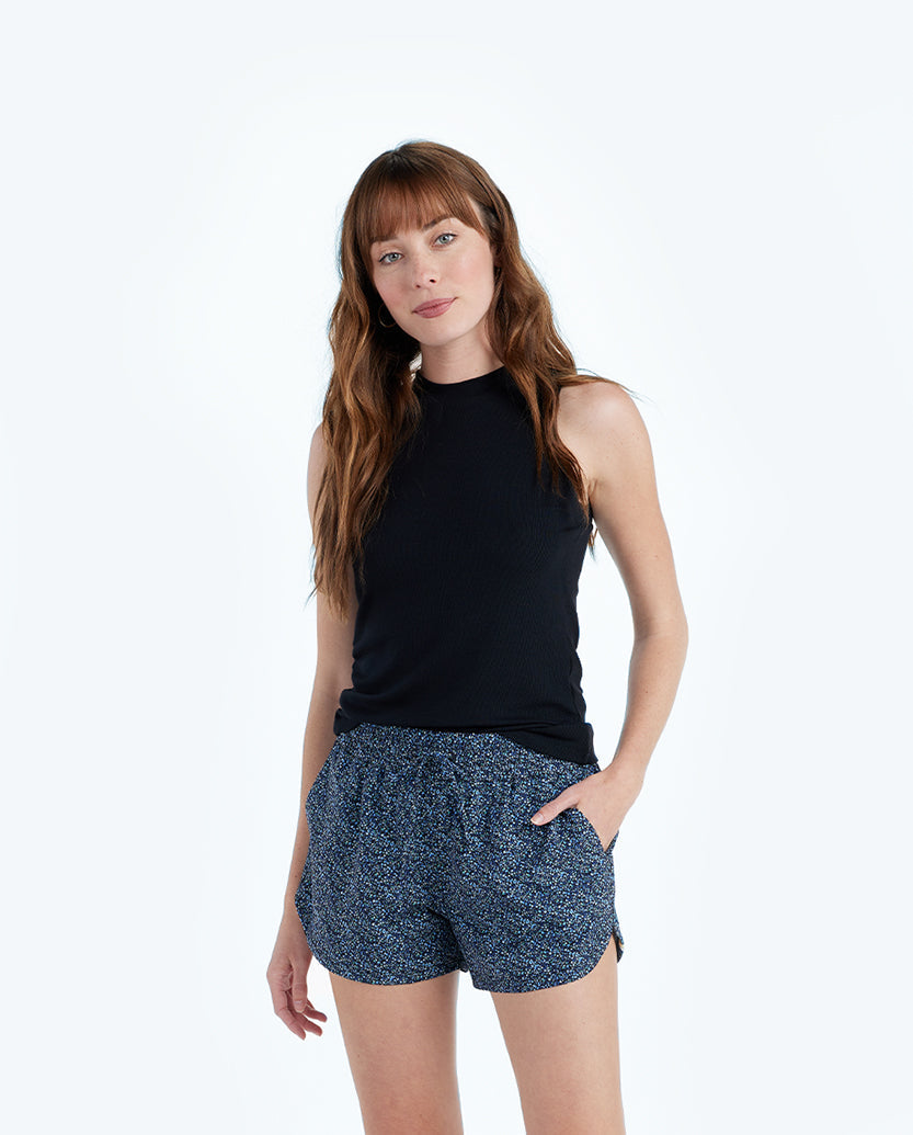The On-The-Go Shorts - Mini Bloom in Sky & Blue Mountain