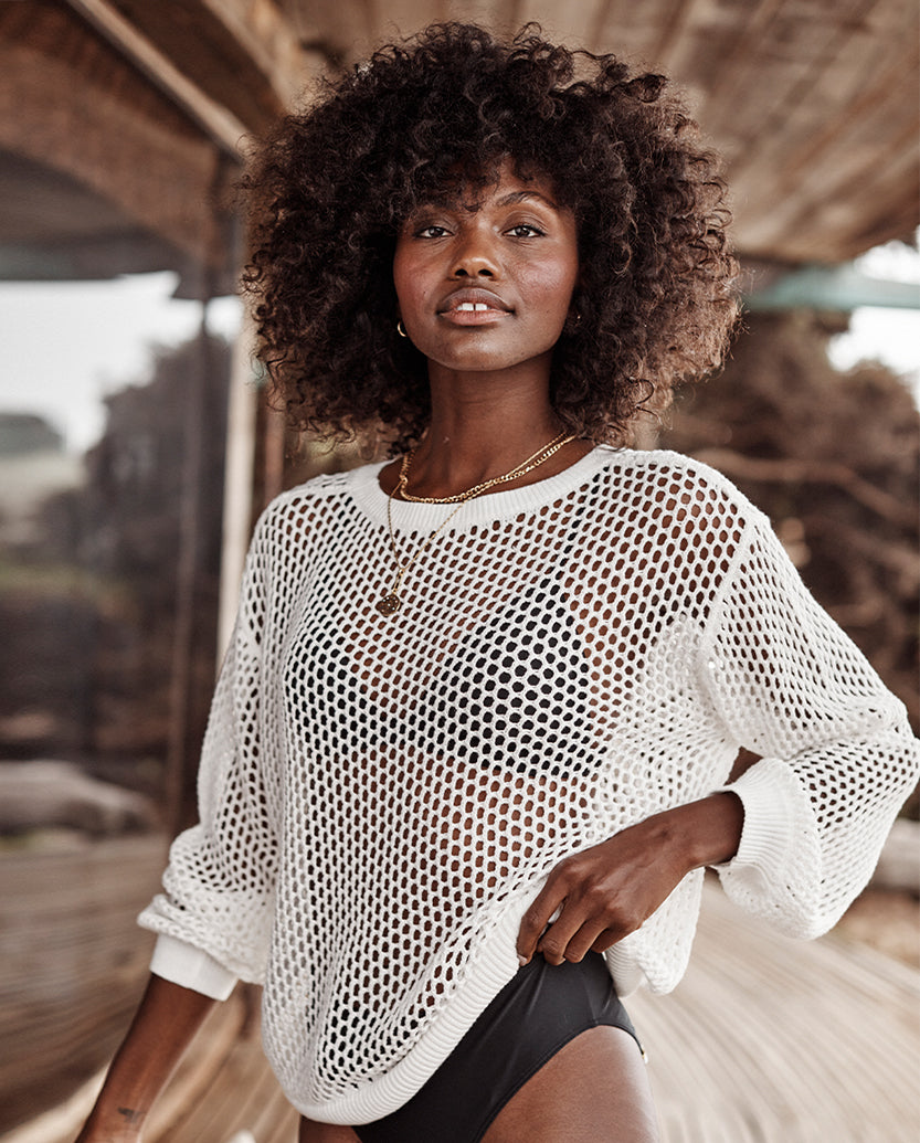 The Fishnet Crewneck Cover-Up - Main