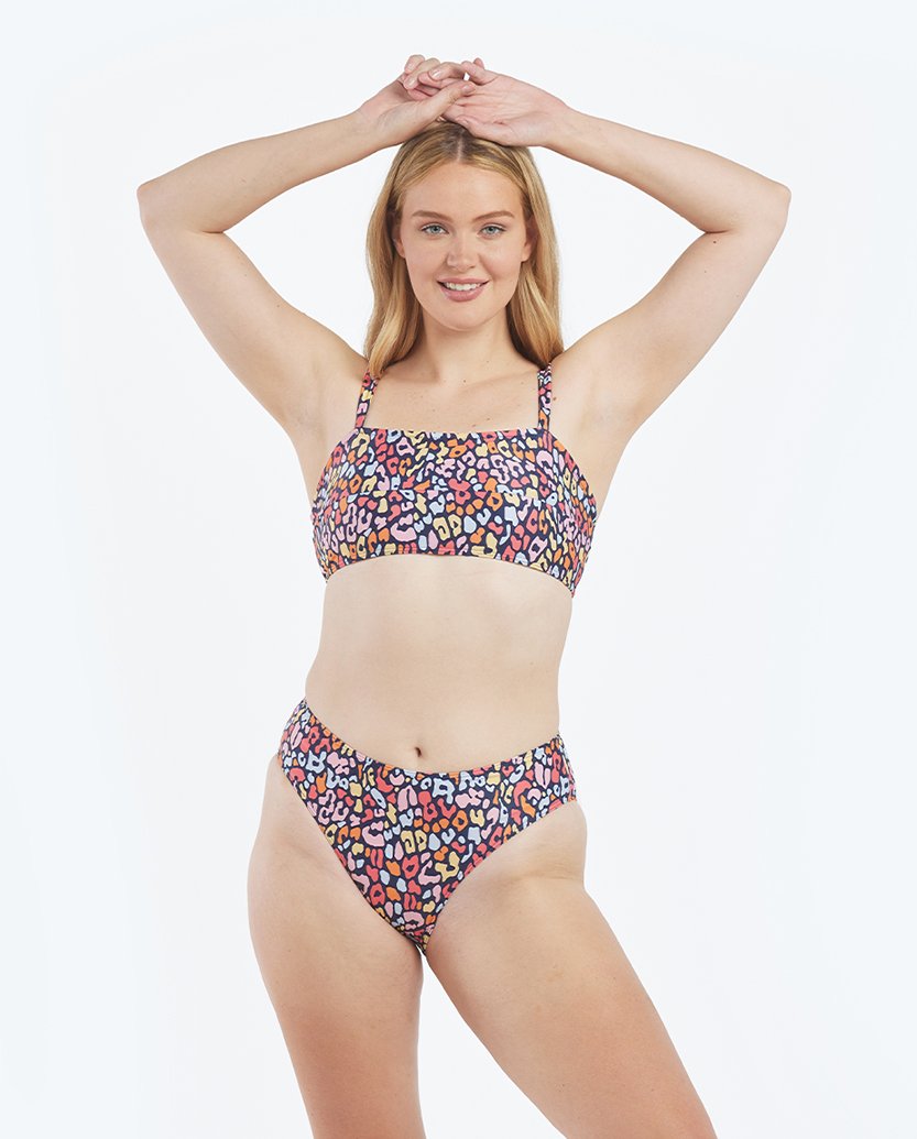 The Limited-Edition High Leg Mid Rise Bikini Bottom - Main
