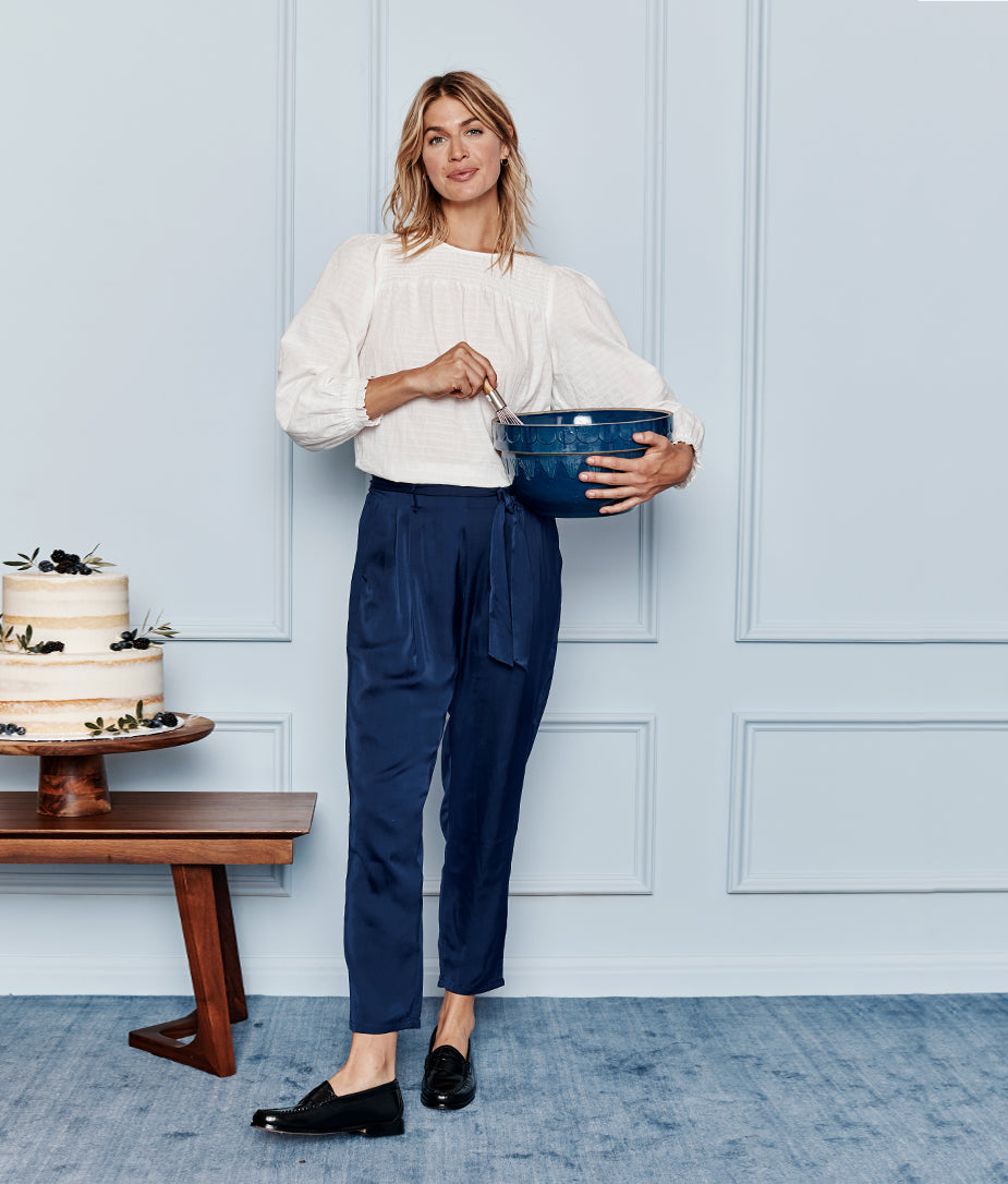 The Perfect Smocked Cotton Top - White Sand