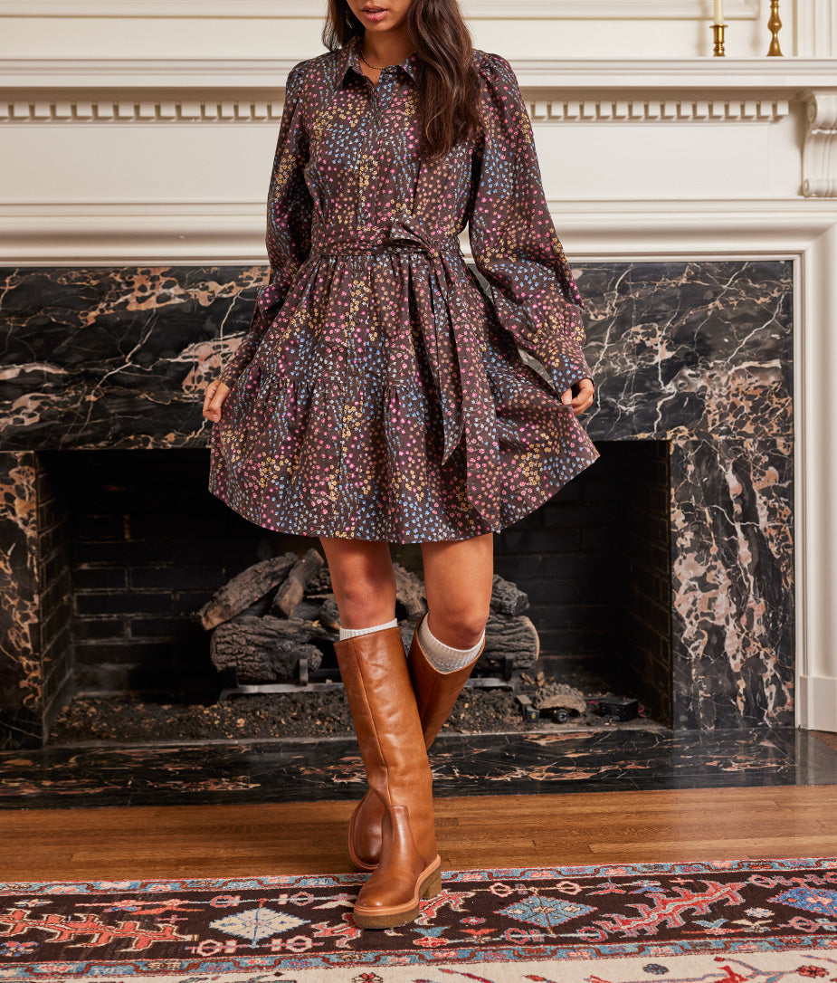 The Countryside Poplin Tiered Shirtdress - Main