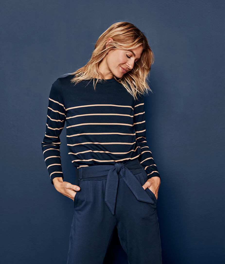 The Luxe Pima Long Sleeve Tee - Main