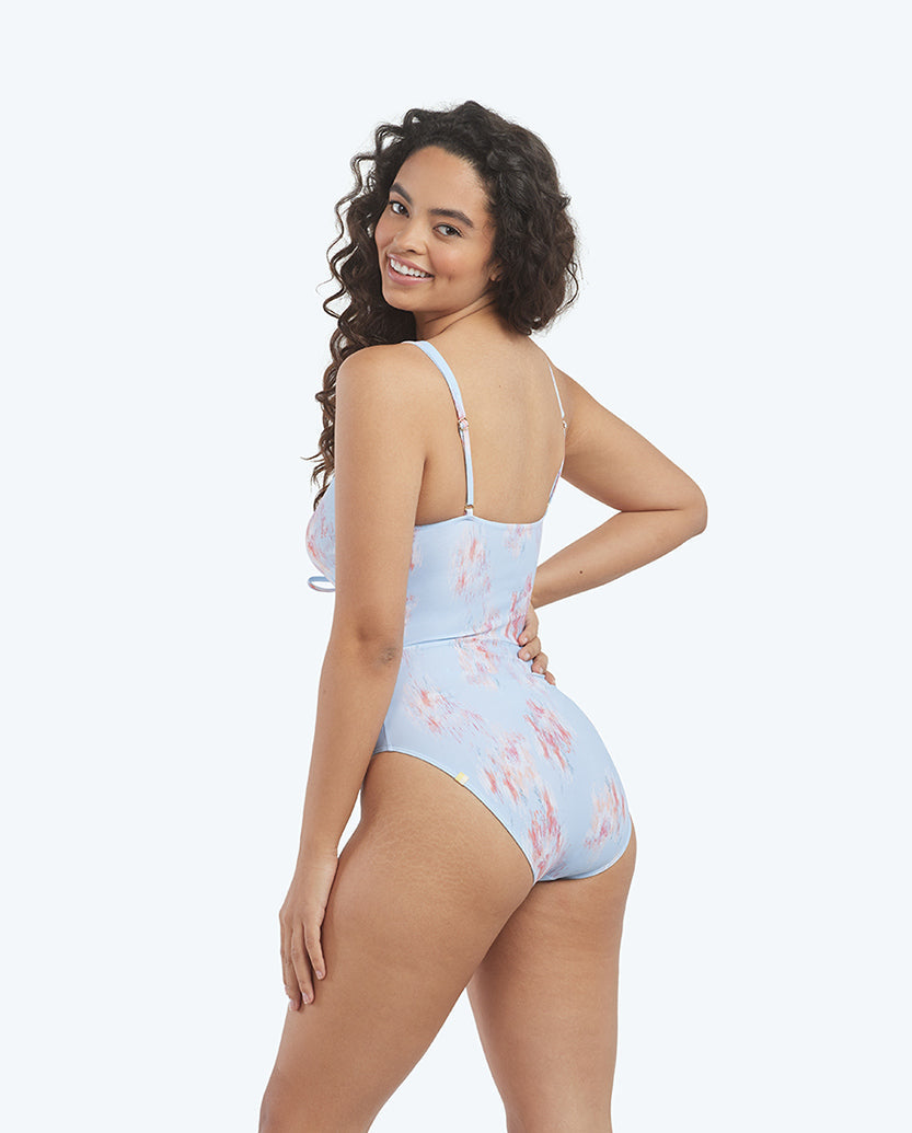 The Cinched One-Piece - Summer Breeze Floral