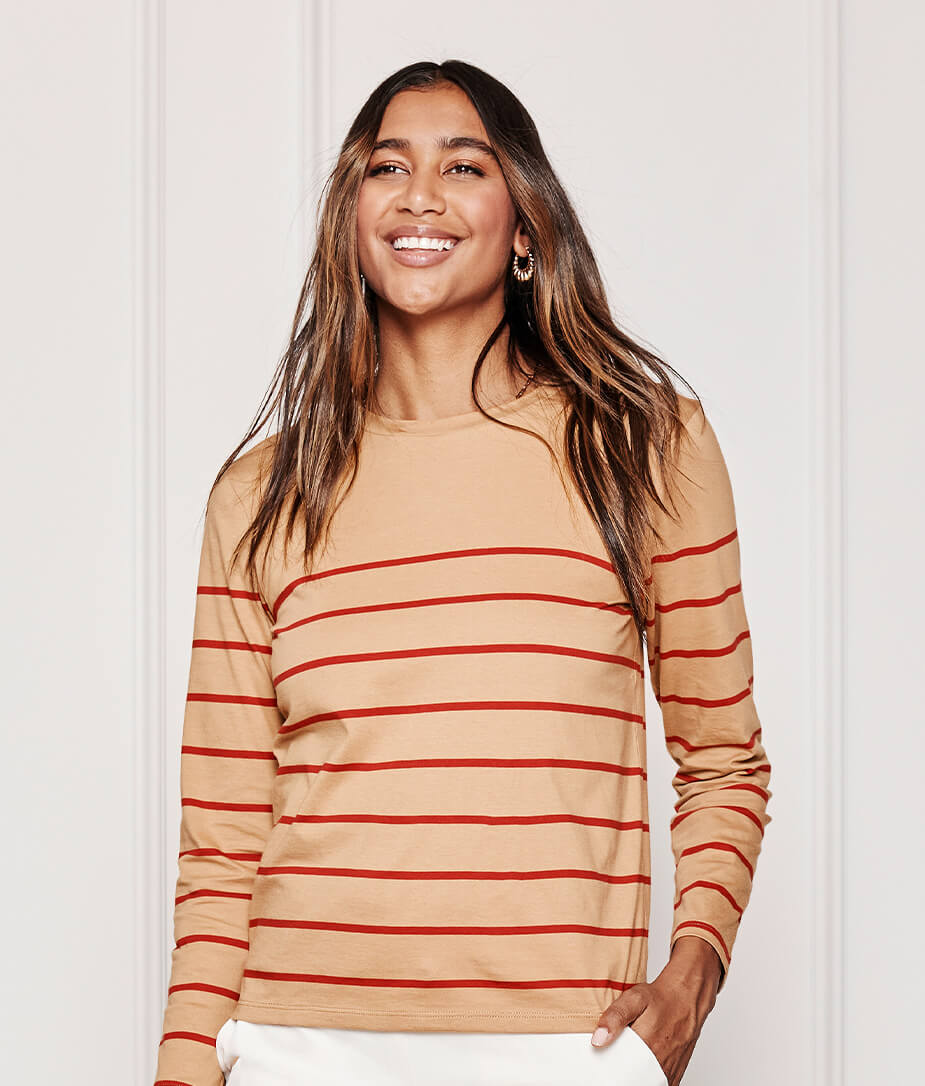The Luxe Pima Long Sleeve Tee - Main