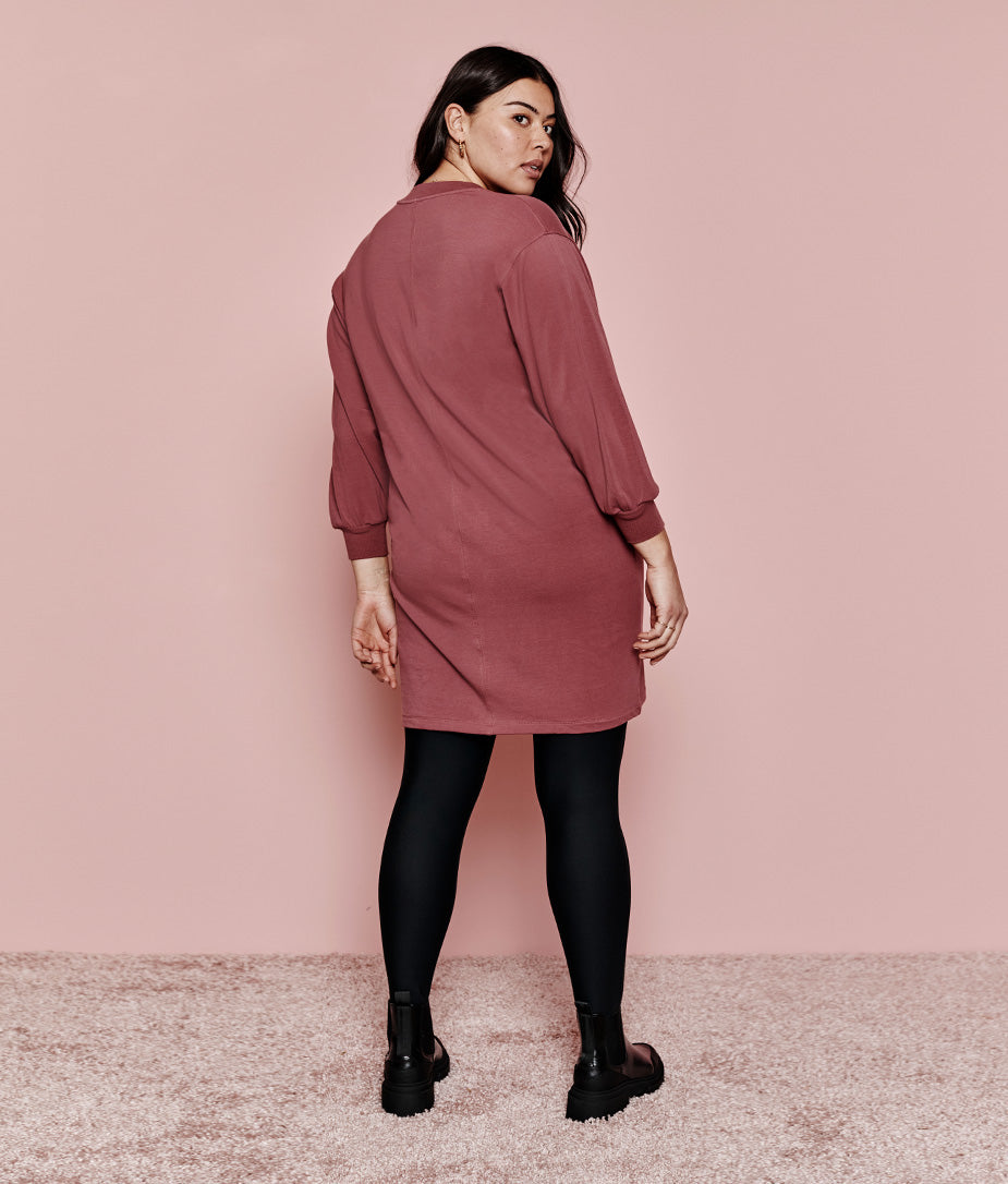 The Softest French Terry Henley Dress - Main
