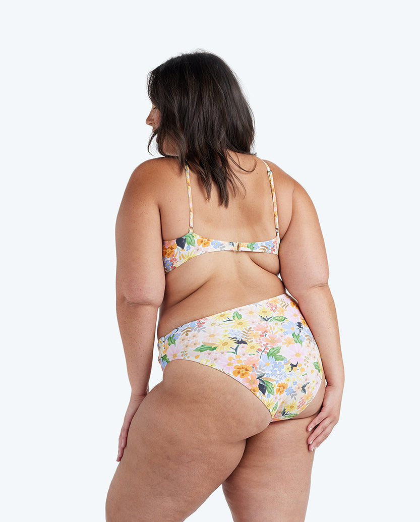 The Tie Belt High Leg Mid Rise Bottom - Marguerite