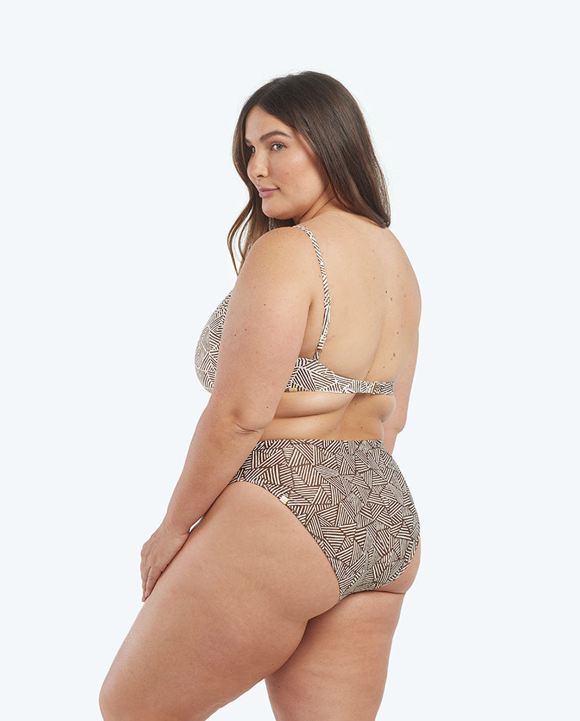 The Marina Bikini Top - Lines in the Sand