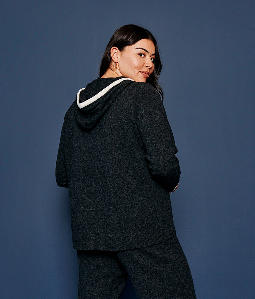 The Coziest Cashmere Blend Hoodie - Main