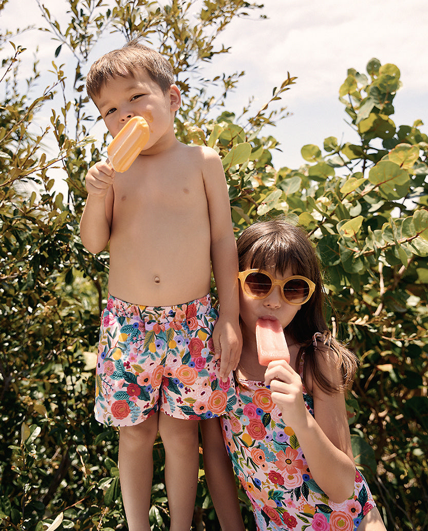 The Girlâs Ruffle One Piece - Garden Party