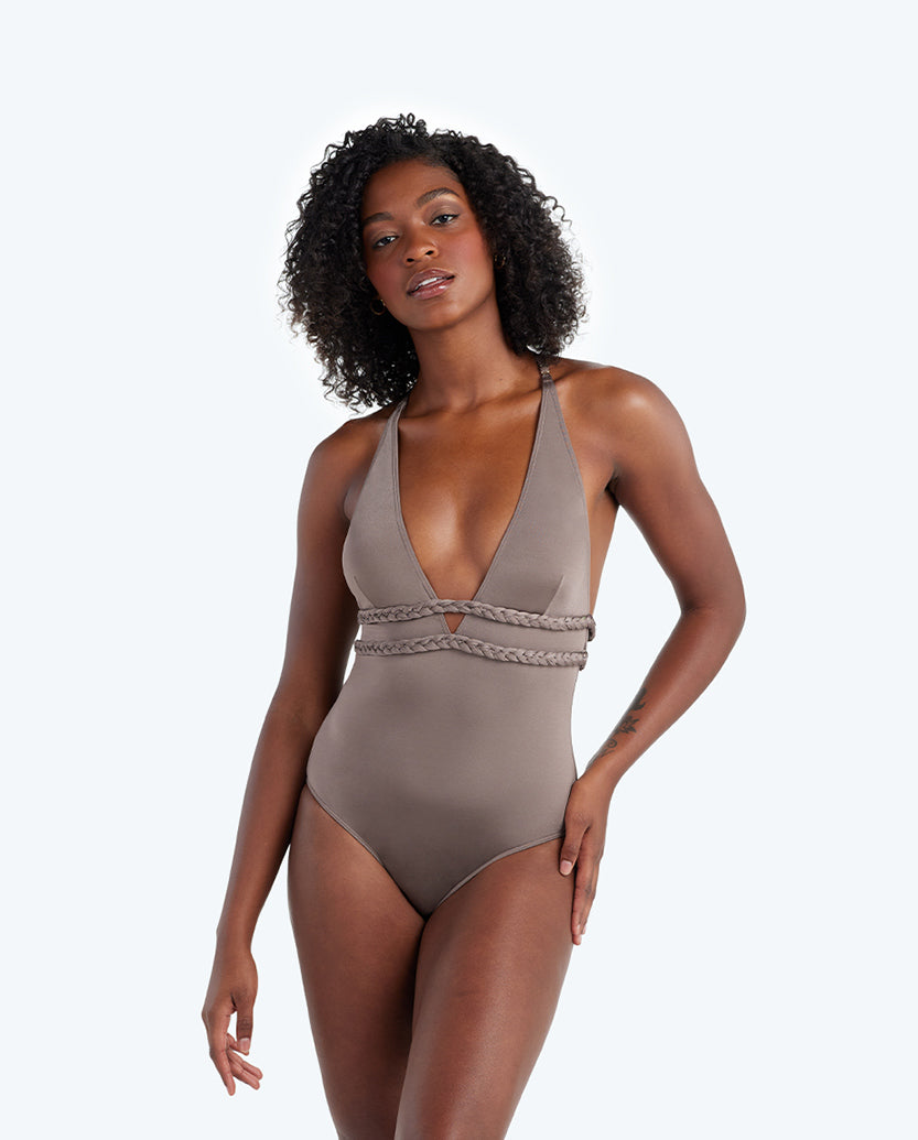 The Braided Halter Plunge - Main