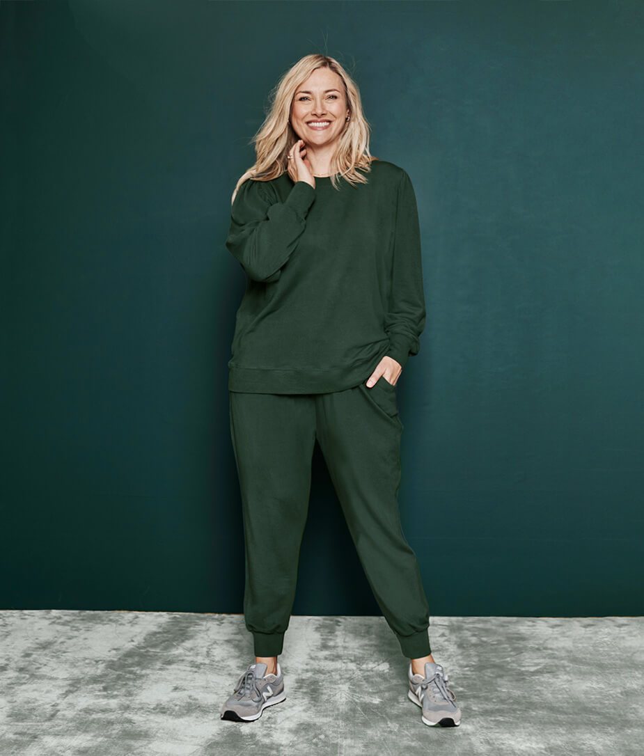 The Softest French Terry Puff Sleeve Pullover - Main