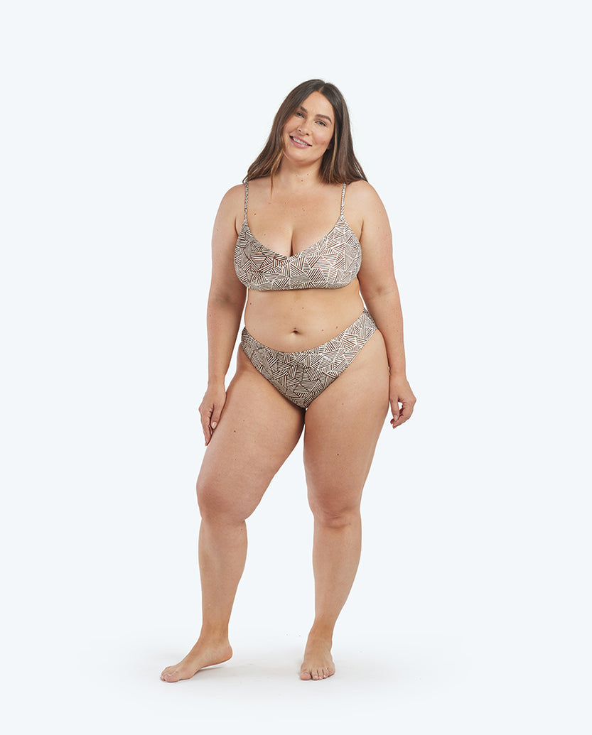 The Marina Bikini Top - Lines in the Sand