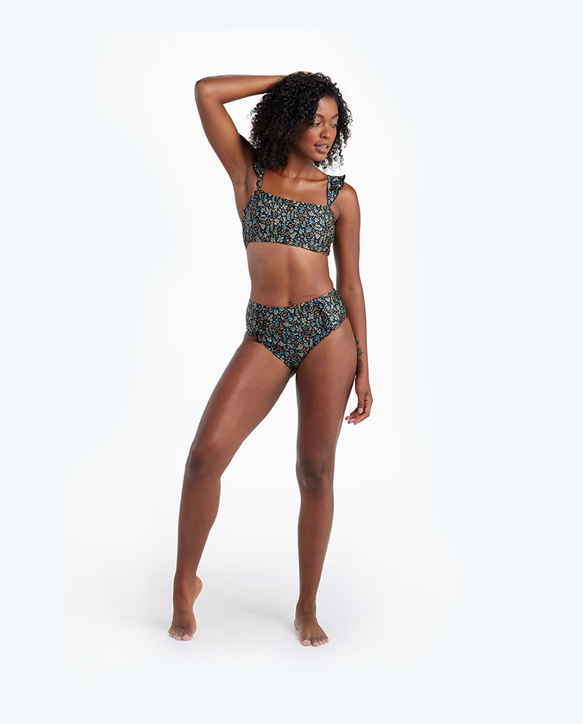 The Ruffle Oasis Bikini Top - Menagerie