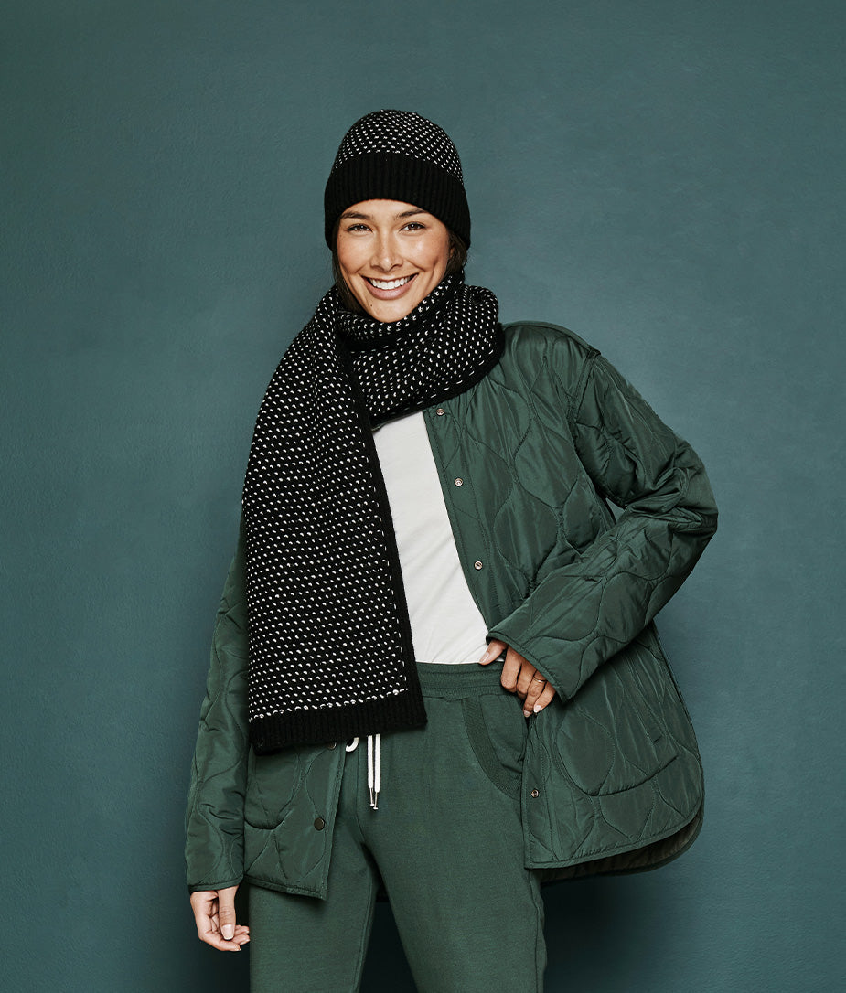 The Luxe Cashmere Blend Mix Stitch Hat - Main