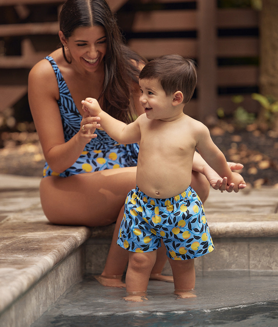 The Boys' Swim Short - Nectarine Orchard