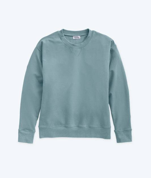 The Softest French Terry Relaxed Crew - Seaspray
