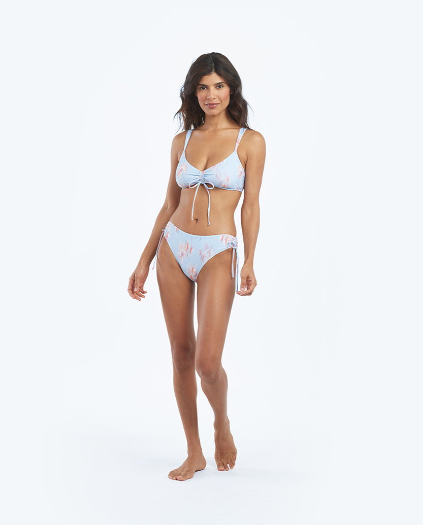 The Cinched Bikini Bottom - Summer Breeze Floral