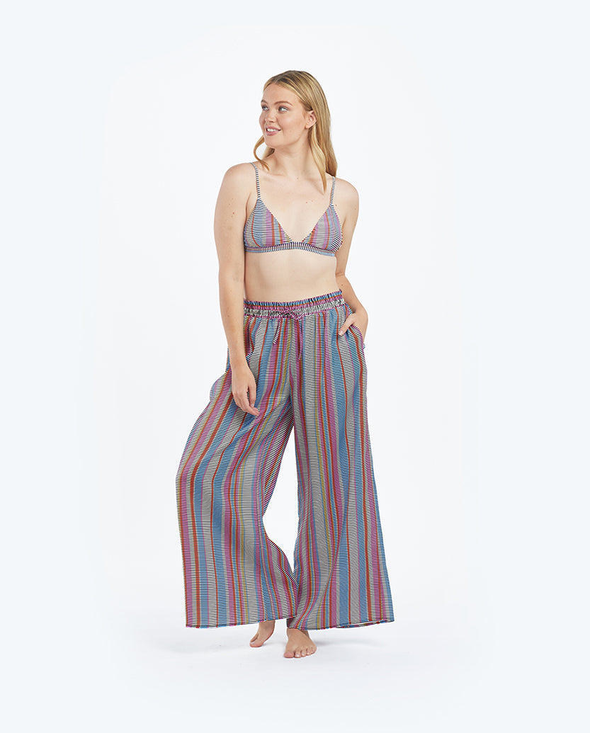 The Triangle Bikini Top - Mod Stripe