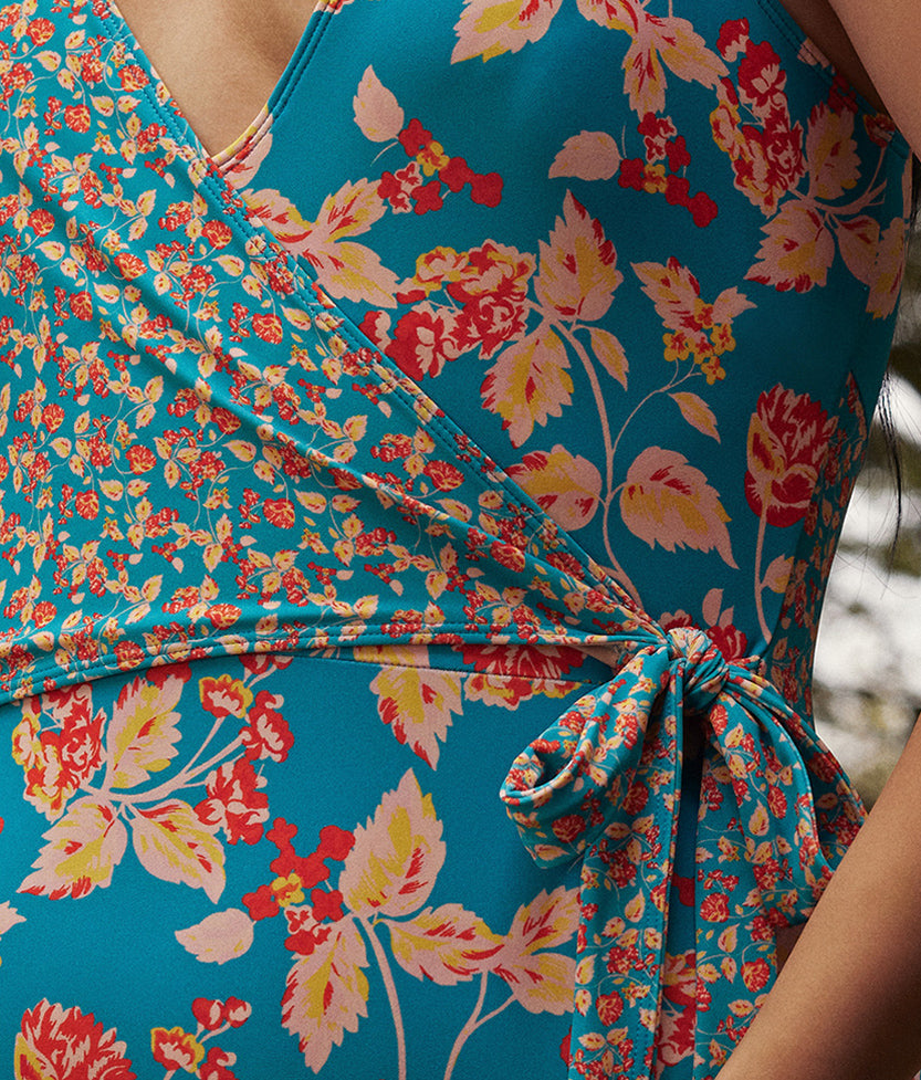 The Perfect Wrap One-Piece - Terrace Floral
