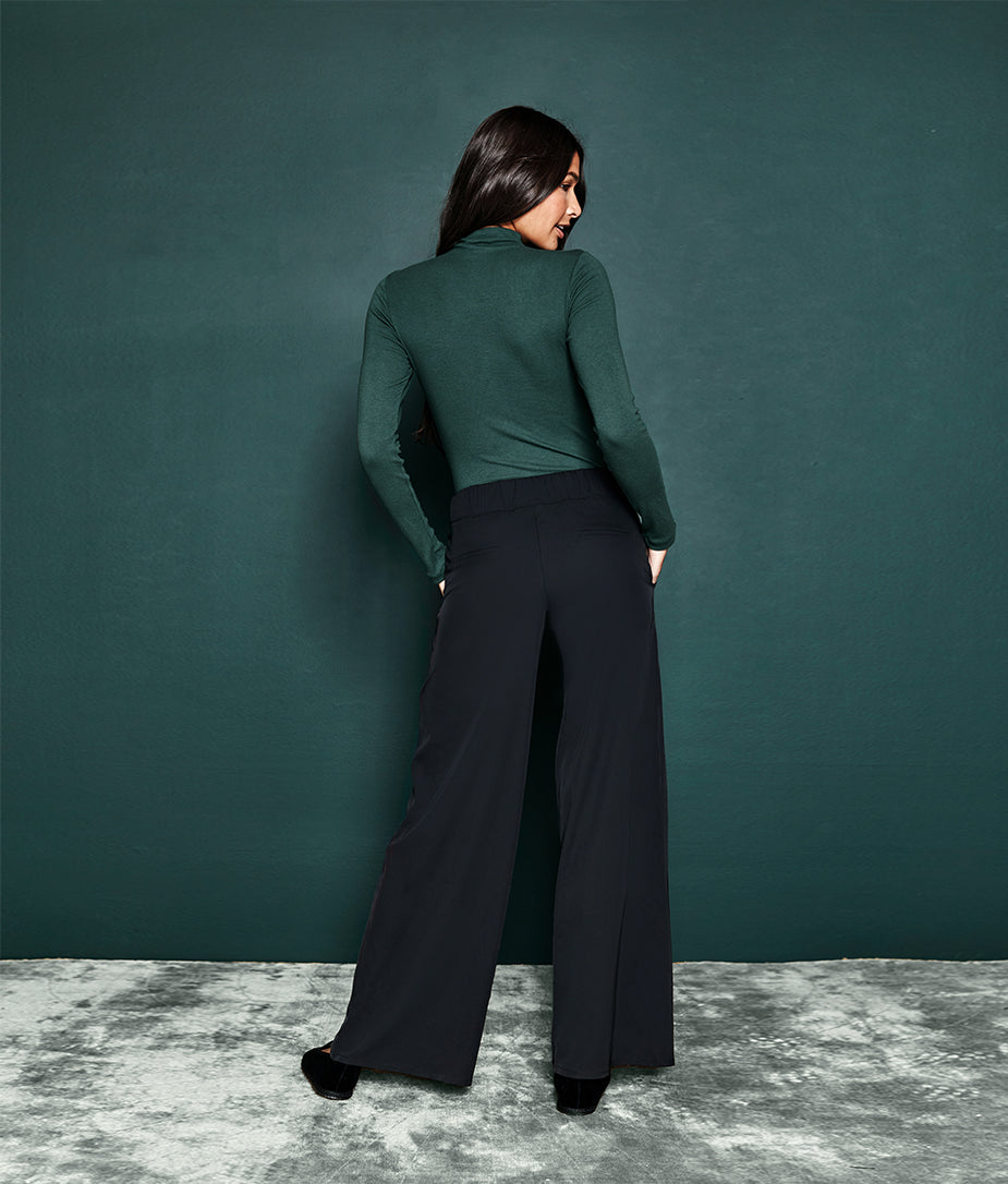 The Perfect Wide Leg Pant - Sea Urchin