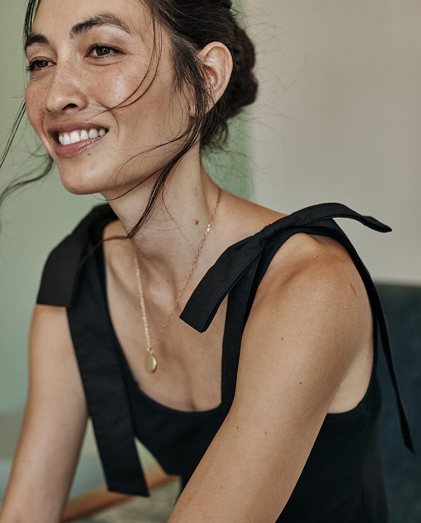 The Softest Ribbed Tie-Shoulder Tank - Main