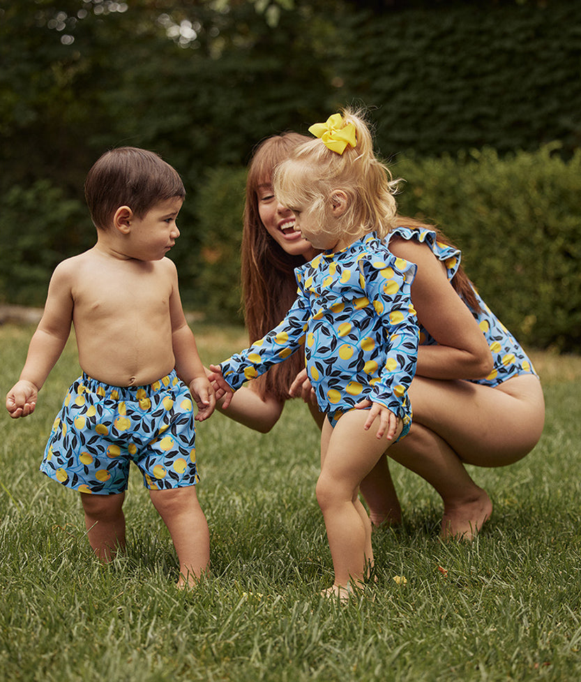 The Boys' Swim Short - Nectarine Orchard