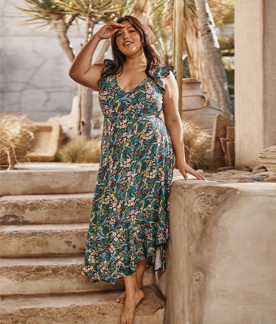 The Beach to Brunch Wrap Skirt - Lea