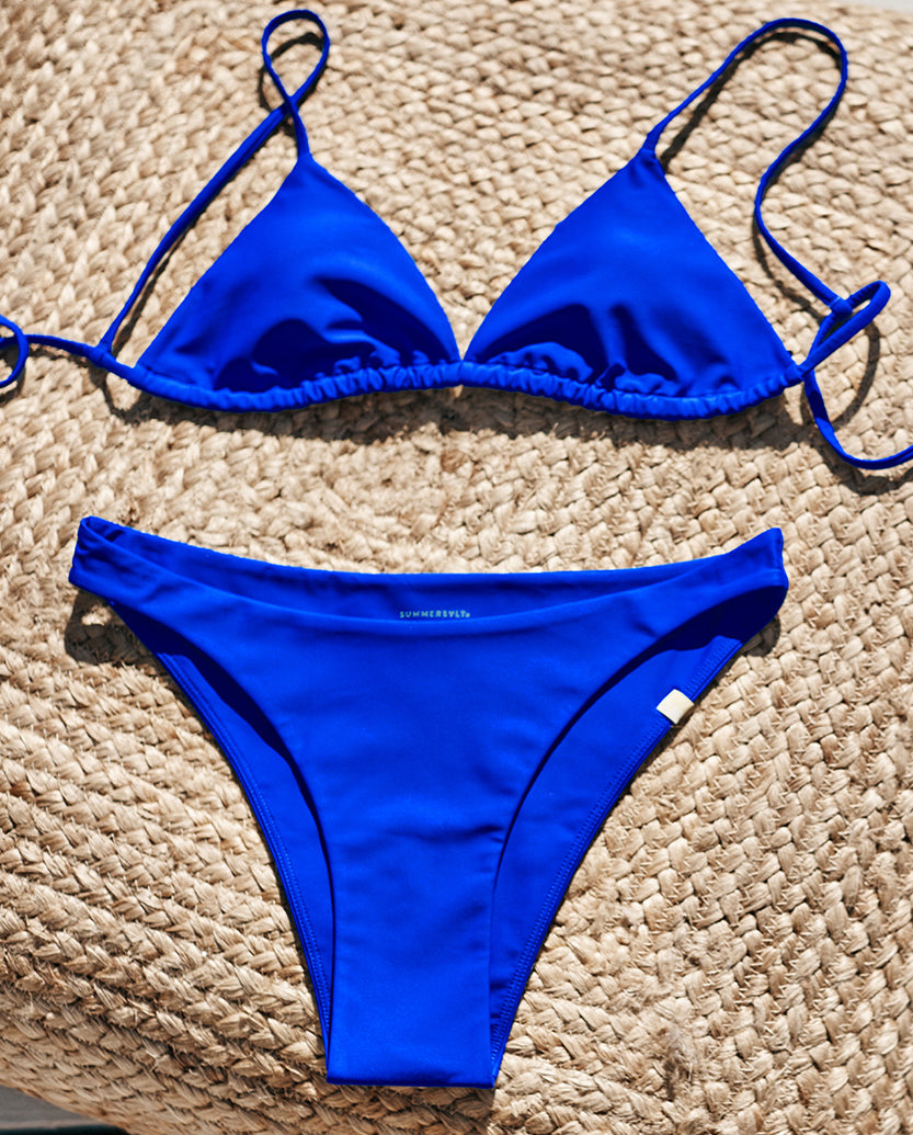 The Sara Foster String Bikini Top - Electric